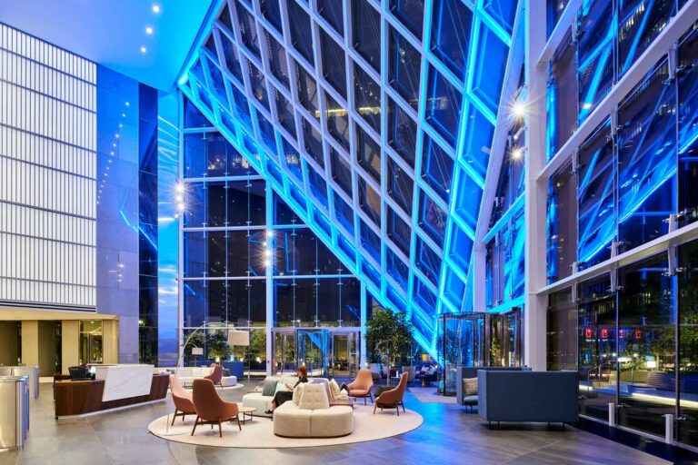 Interior Lobby of JPMorgan Chase Tower in Houston