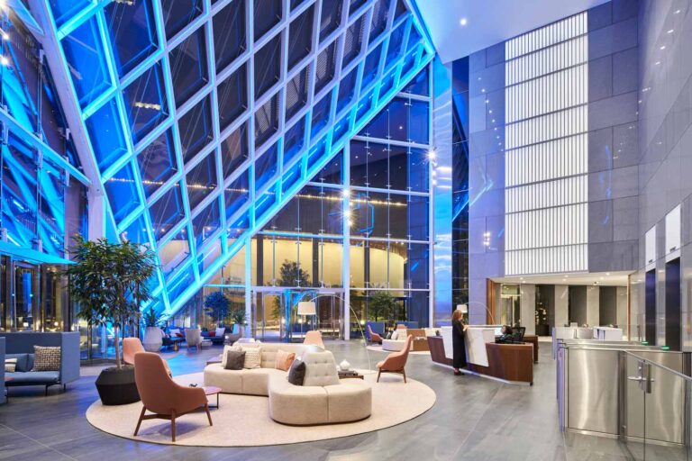 Interior Lobby of JPMorgan Chase Tower in Houston